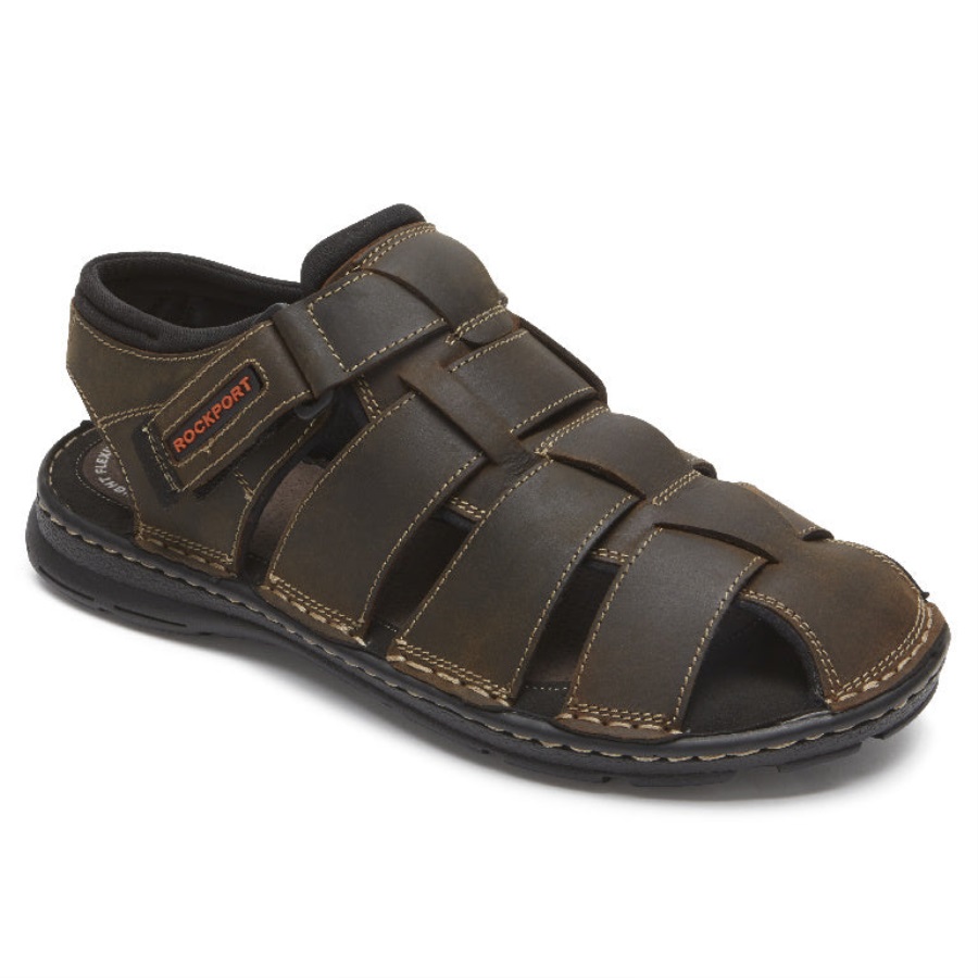 rockport_darwyn_balikci_arkasi_acik_sandalet_kahverengi_ii_lea.jpg Rockport Darwyn Balıkçı Arkası Açık Sandalet Kahverengi Ii Lea - Görsel 1
