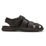 Rockport Darwyn Balıkçı Arkası Açık Sandalet Siyah Deri 2 - Görsel 2