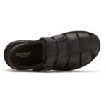 Rockport Darwyn Balıkçı Arkası Açık Sandalet Siyah Deri 2 - Görsel 4