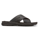 Rockport Darwyn çapraz Bant Slayt Sandal Siyah Deri Ii - Görsel 2
