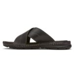 Rockport Darwyn çapraz Bant Slayt Sandal Siyah Deri Ii - Görsel 5