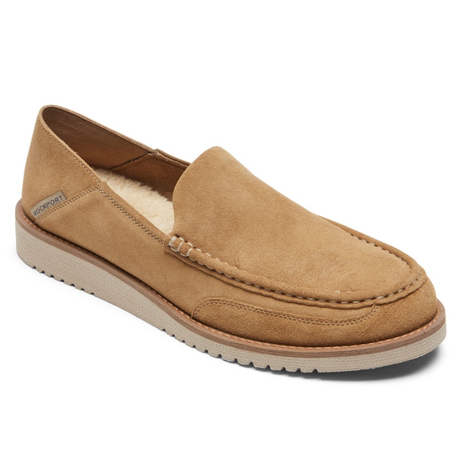 rockport_erkek_axelrod_ezilme_slip_on_vicuna_nubuk.jpg Rockport Erkek Axelrod Ezilme Slip-on Vicuna Nubuk - Görsel 1