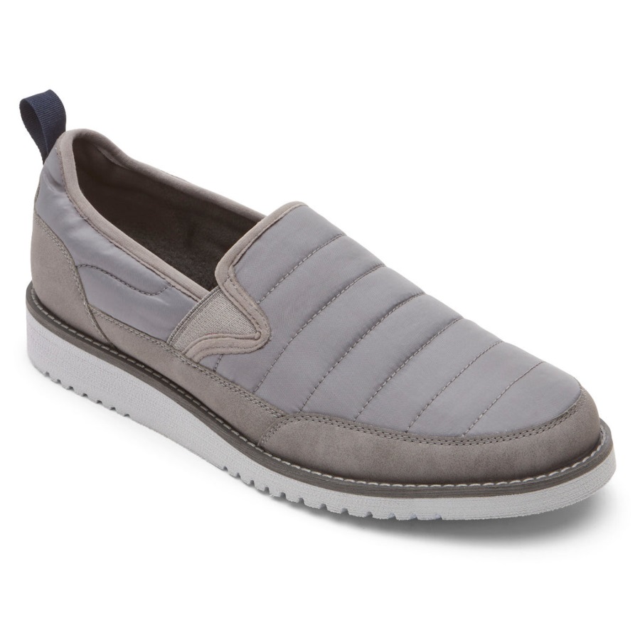 rockport_erkek_axelrod_kapitone_slip_on_gri.jpg Rockport Erkek Axelrod Kapitone Slip-on Gri - Görsel 1
