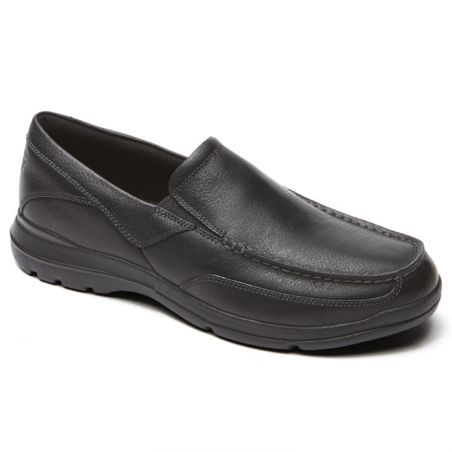 rockport_erkek_baglanti_noktasi_slip_on_siyah.jpg Rockport Erkek Bağlantı Noktası Slip-on Siyah - Görsel 1