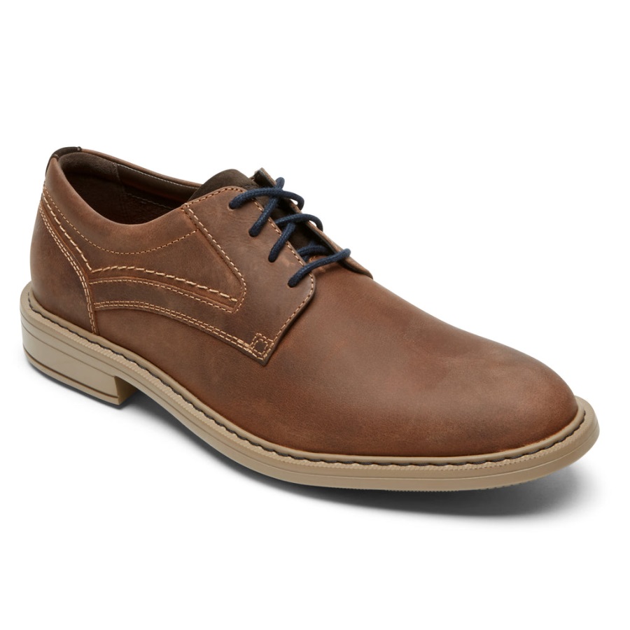 Rockport Erkek Bronzlaştırıcı Düz Burunlu Oxford Rahipler Bornozu - Görsel 6