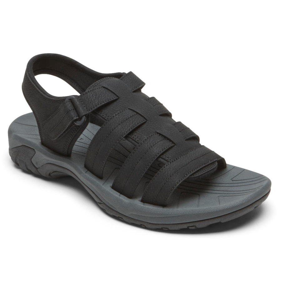 rockport_erkek_byron_balikci_sandaleti_siyah.jpg Rockport Erkek Byron Balıkçı Sandaleti Siyah - Görsel 1