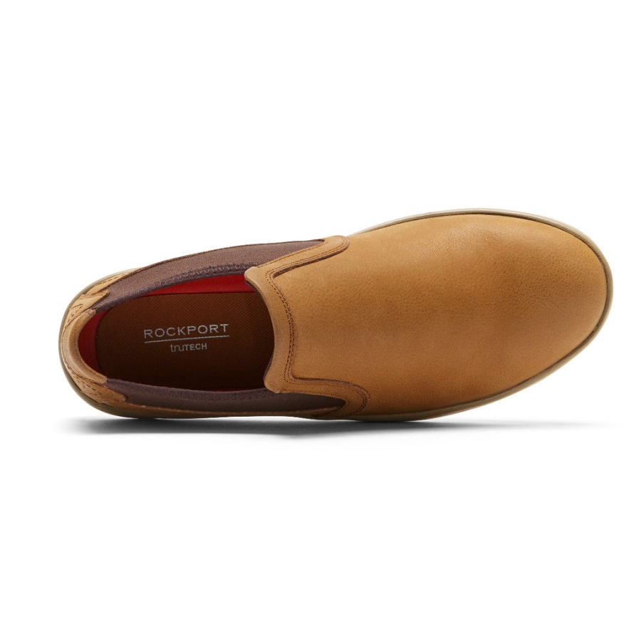 Rockport Erkek Caldwell Ikiz Gore Slip-on çöl Derisi - Görsel 4