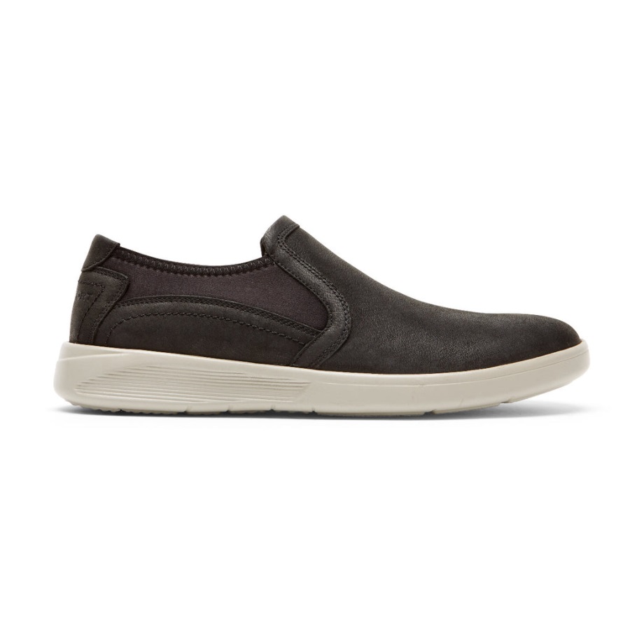 Rockport Erkek Caldwell Ikiz Gore Slip-on Siyah Deri - Görsel 2