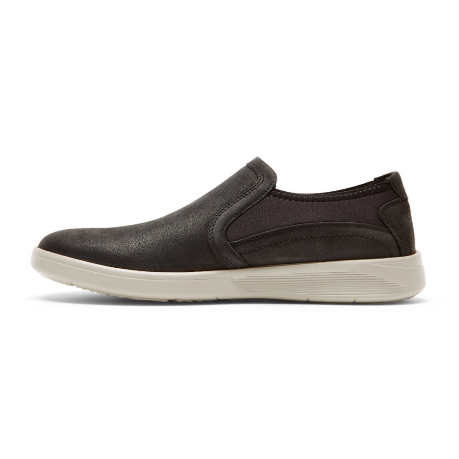 Rockport Erkek Caldwell Ikiz Gore Slip-on Siyah Deri - Görsel 5