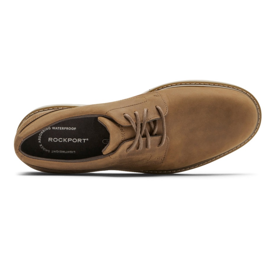 Rockport Erkek Charlee Su Geçirmez Düz Burun Oxford Baharat - Görsel 4