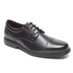 Rockport Erkek Charles Yol şapkası Burun Oxford Siyah