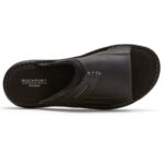 Rockport Erkek Darwyn 2 Slayt Sandalet Siyah Lea Ii - Görsel 4