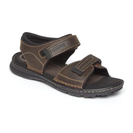 Rockport Erkek Darwyn çeyrek Askılı Sandalet Kahverengi Ii Deri
