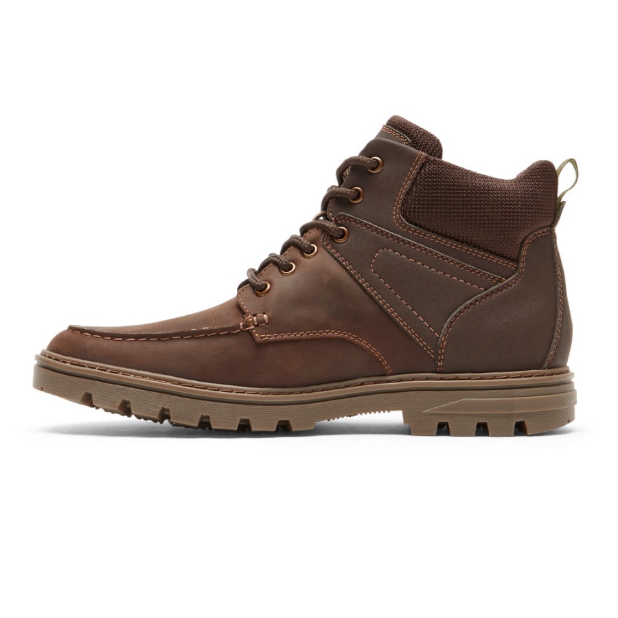 Rockport Erkek Hava Koşullarına Hazır Moc Toe Bot-su Geçirmez Java Deri Süet - Görsel 5