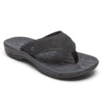 Rockport Erkek Hayes Tanga Sandalet Siyah