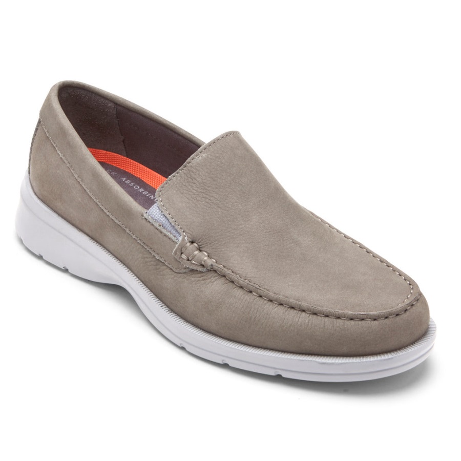 rockport_erkek_palmer_venedik_mokasen_gri_nubuk.jpg Rockport Erkek Palmer Venedik Mokasen Gri Nubuk - Görsel 1