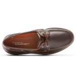 Rockport Erkek Perth Tekne Ayakkabısı Balmumu Koyu Kahverengi L - Görsel 4