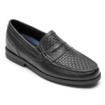 Rockport Erkek Preston Penny Mokasen Siyah Dokuma