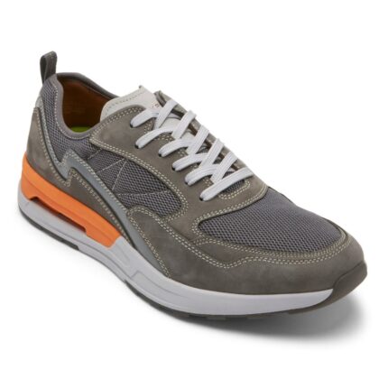 Rockport Erkek Pulsetech Spor Ubal Spor Ayakkabı çelik Gri Nubuk Ağ