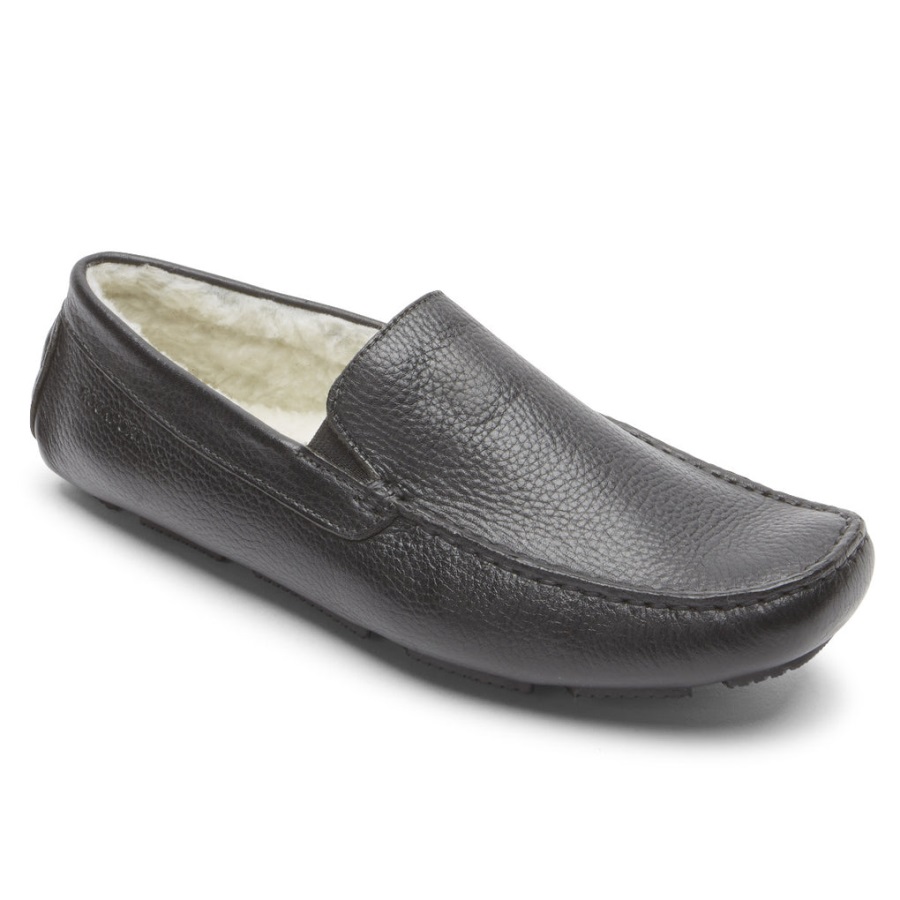 rockport_erkek_rhyder_terlik_siyah.jpg Rockport Erkek Rhyder Terlik Siyah - Görsel 1