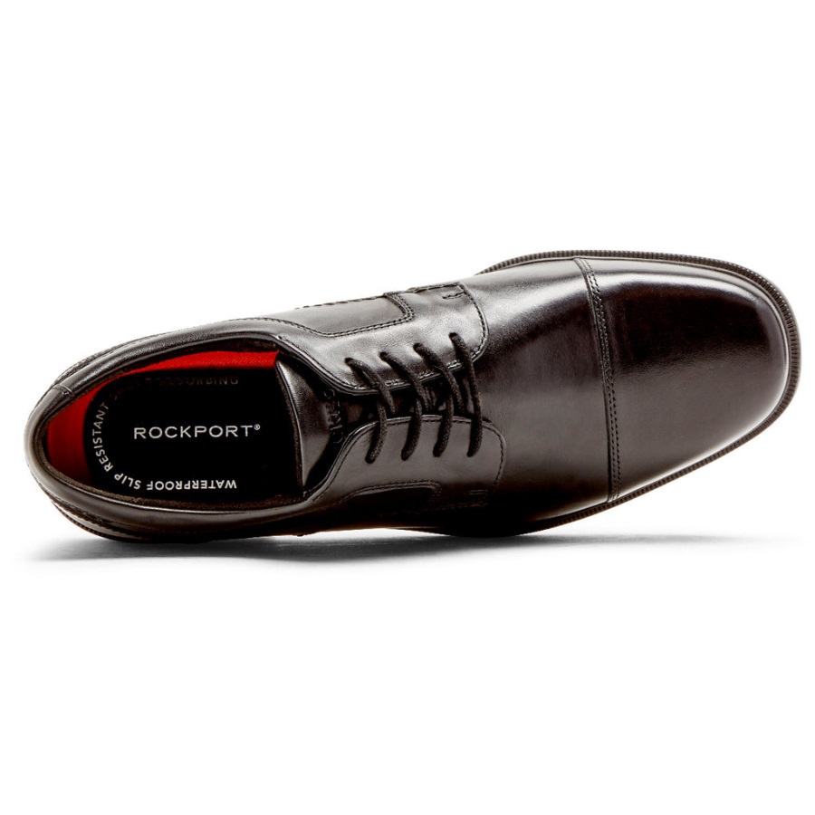 Rockport Erkek Robinsyn Su Geçirmez Kap Ayak Oxford Siyah - Görsel 4