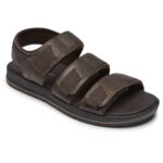 Rockport Erkek şanslı Bay Elbise 3 Bant Sandalet Kahverengi