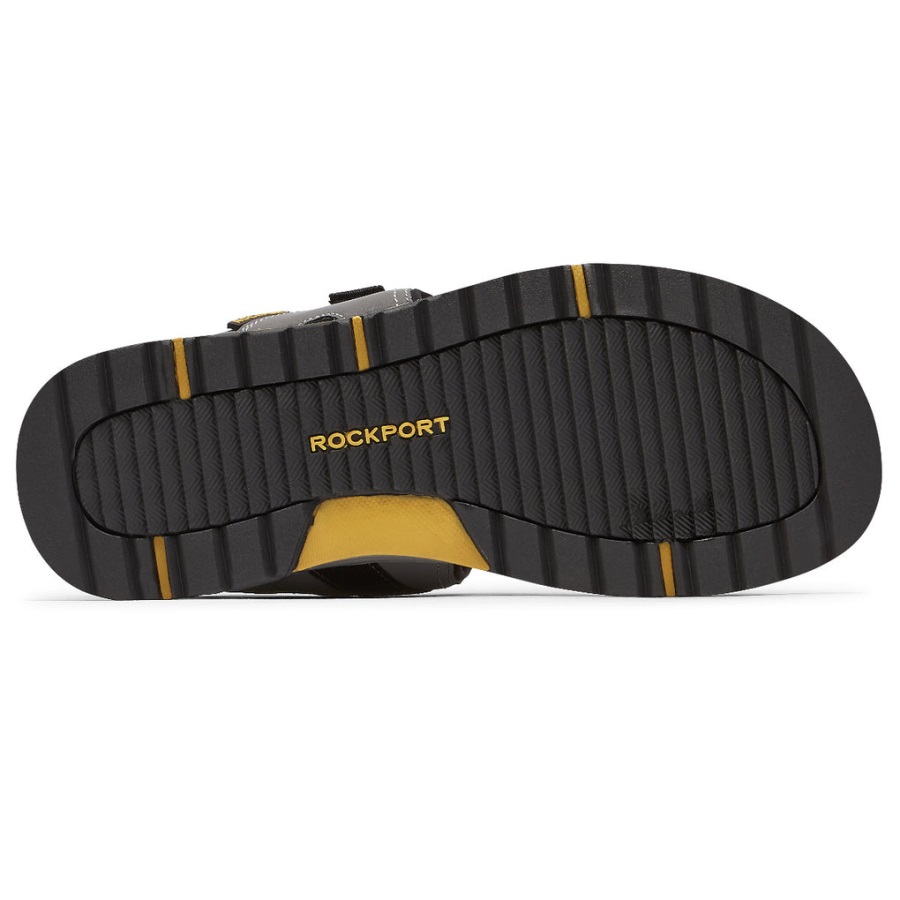 Rockport Erkek şanslı Bay Spor 3 Kayış Sandalet Gri - Görsel 3
