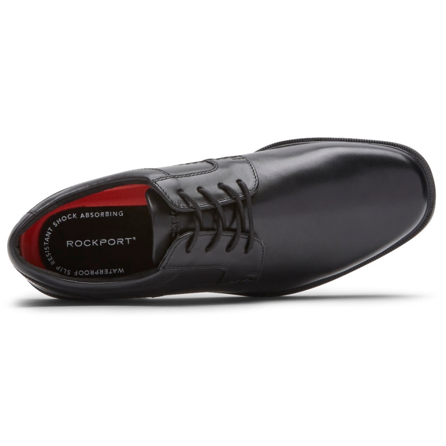 Rockport Erkek Taylor Düz Burunlu Oxford-su Geçirmez Siyah - Görsel 4