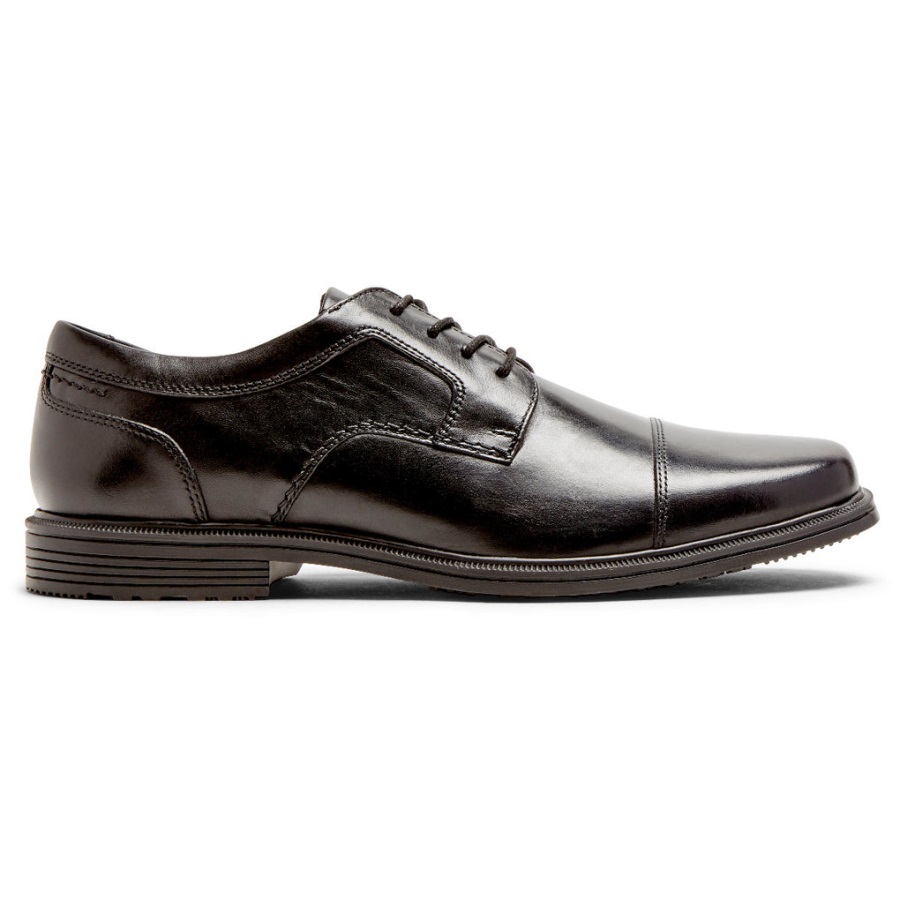 Rockport Erkek Taylor Su Geçirmez Kap Ayak Oxford Siyah - Görsel 2