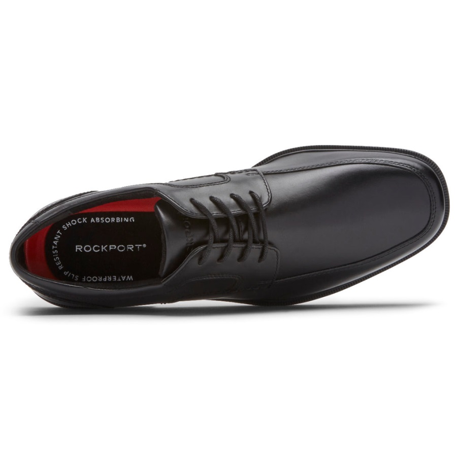 Rockport Erkek Taylor Su Geçirmez önlük Ayak Oxford Siyah - Görsel 4