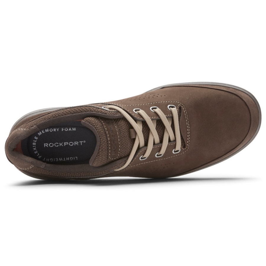 Rockport Erkek Tohumları Oxford Spor Ayakkabı Java Kabartmalı Nubuk Süet - Görsel 4
