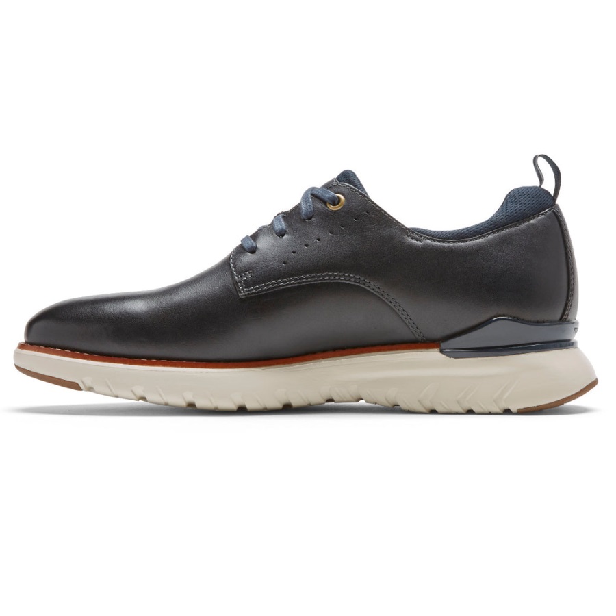 Rockport Erkek Toplam Hareket Spor Düz Burunlu Oxford Yeni Elbise Maviler - Görsel 5