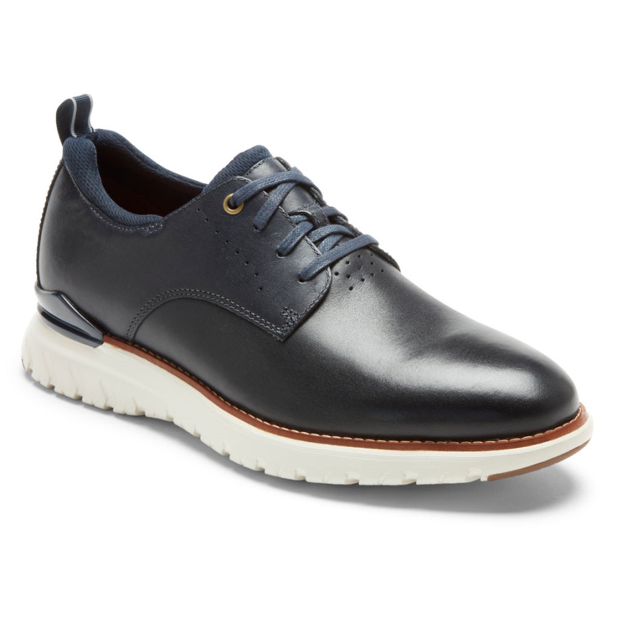 Rockport Erkek Toplam Hareket Spor Düz Burunlu Oxford Yeni Elbise Maviler - Görsel 1