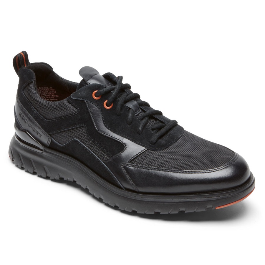 Rockport Erkek Toplam Hareket Spor örgü Oxford Siyah - Görsel 1
