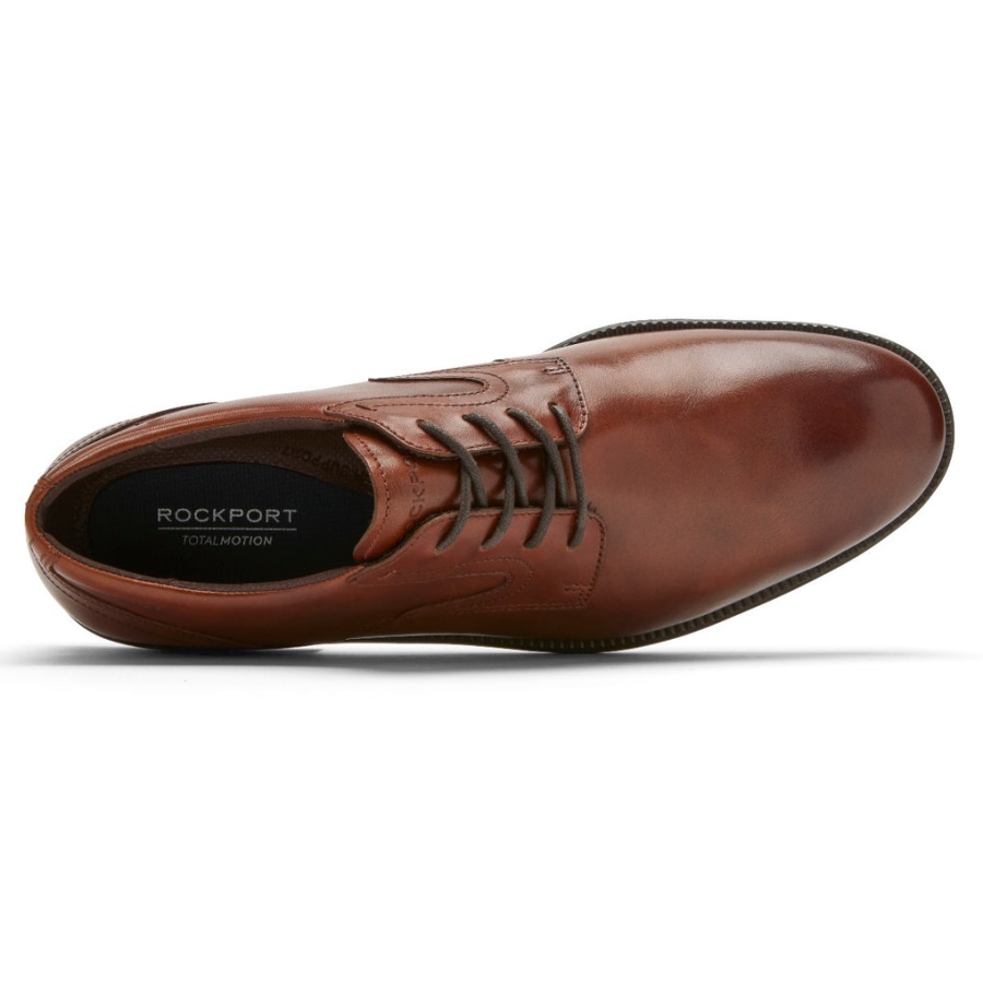 Rockport Erkek Total Motion Dressport Düz Burunlu Oxford Bronzluk - Görsel 4