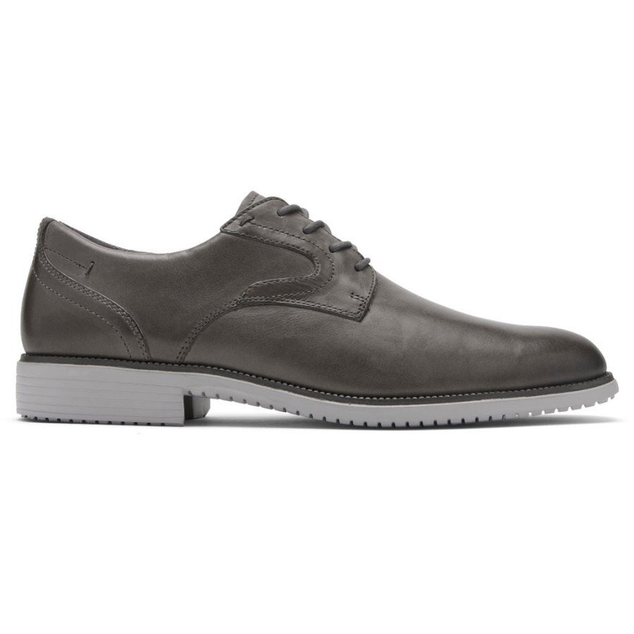 Rockport Erkek Total Motion Dressport Düz Burunlu Oxford çelik Gri - Görsel 2