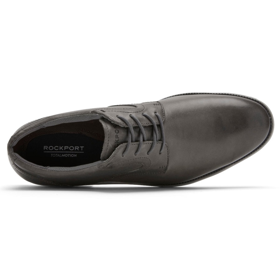 Rockport Erkek Total Motion Dressport Düz Burunlu Oxford çelik Gri - Görsel 4