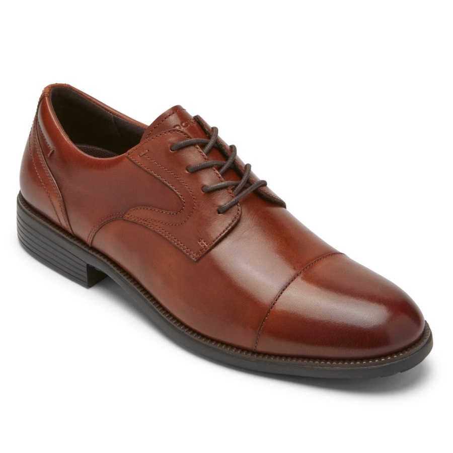 Rockport Erkek Total Motion Dressport Kap Burun Oxford Bronzluk - Görsel 1
