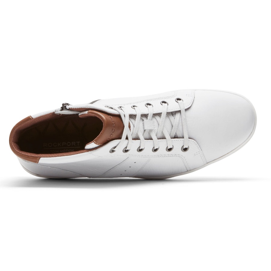 Rockport Erkek Total Motion Lite Fermuarlı Spor Ayakkabı Beyaz - Görsel 4