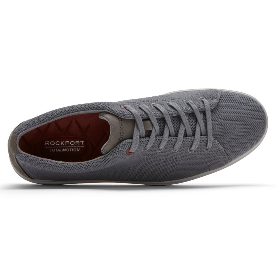 Rockport Erkek Total Motion Lite örgü Spor Ayakkabı çelik Gri - Görsel 4
