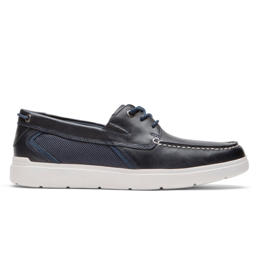 Rockport Erkek Total Motion Lite Tekne Ayakkabısı Yeni Elbise Blues - Görsel 2