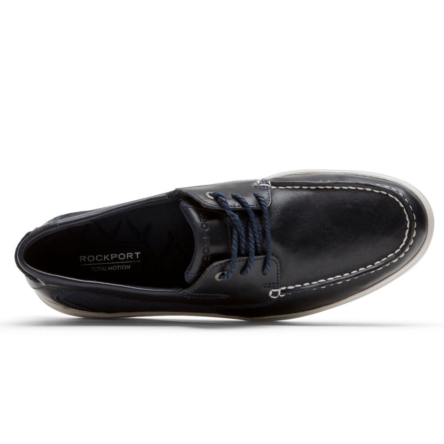 Rockport Erkek Total Motion Lite Tekne Ayakkabısı Yeni Elbise Blues - Görsel 4