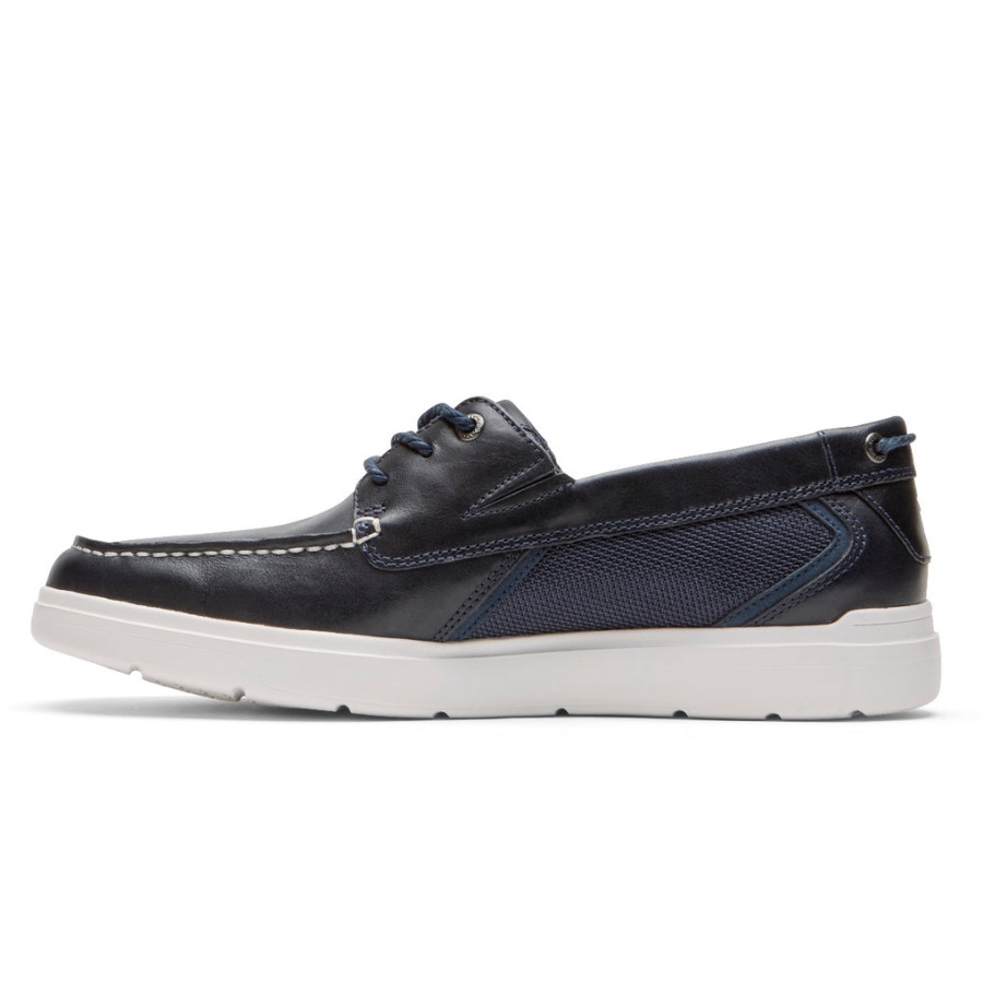 Rockport Erkek Total Motion Lite Tekne Ayakkabısı Yeni Elbise Blues - Görsel 5