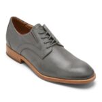 Rockport Erkek Total Motion Office Düz Burunlu Oxford çelik Gri