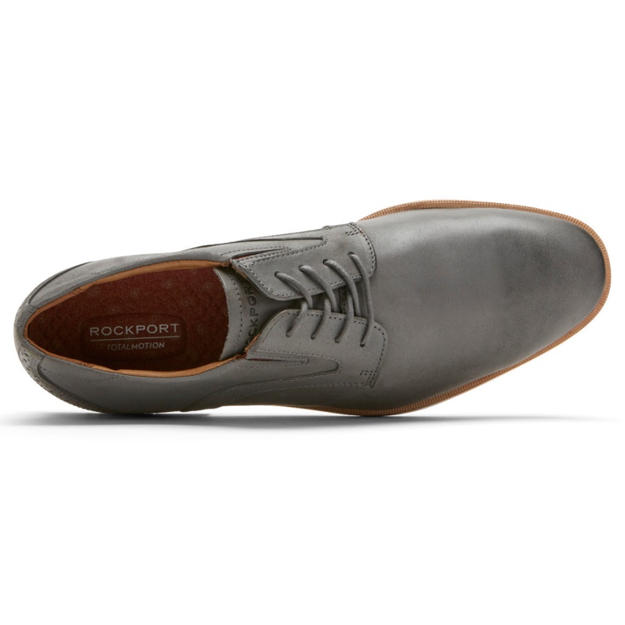 Rockport Erkek Total Motion Office Düz Burunlu Oxford çelik Gri - Görsel 4
