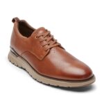Rockport Erkek Total Motion Spor Düz Burunlu Oxford Konyak Derisi