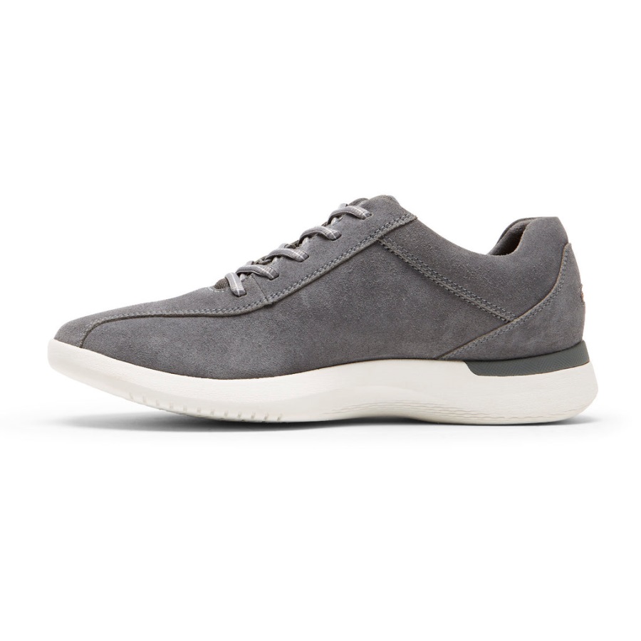 Rockport Erkek Truflex Fly Taconic Spor Ayakkabı çelik Gri Süet - Görsel 5