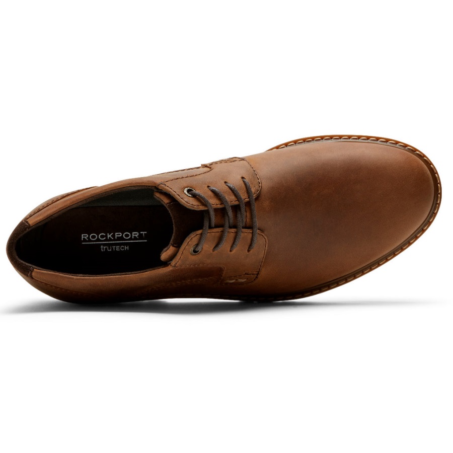 Rockport Erkek Xcs Düz Burunlu Oxford-su Geçirmez Ahşap - Görsel 4