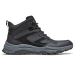 Rockport Erkek Xcs Yol Orta çizme-su Geçirmez Siyah Deri Süet - Görsel 2
