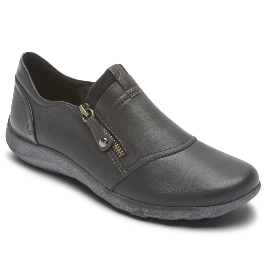 rockport_kadin_amalie_fermuar_slip_on_siyah.jpg Rockport Kadın Amalie Fermuar Slip-on Siyah - Görsel 1